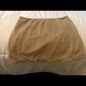 Forever 21 khaki suede miniskirt